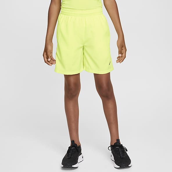 Nike neon yellow shorts store